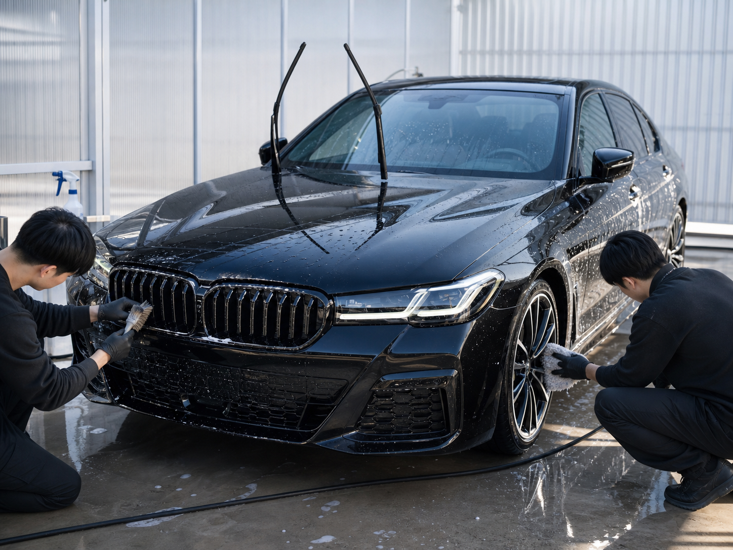 SUPURA Washの純水手洗い洗車施工